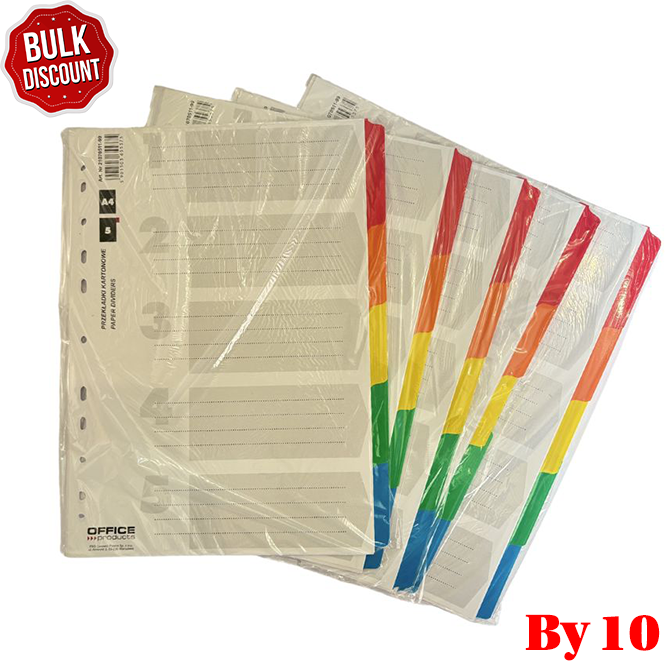 BULK DISCOUNT: Box with 10 Packets of 5 Carton Dividers (Office)